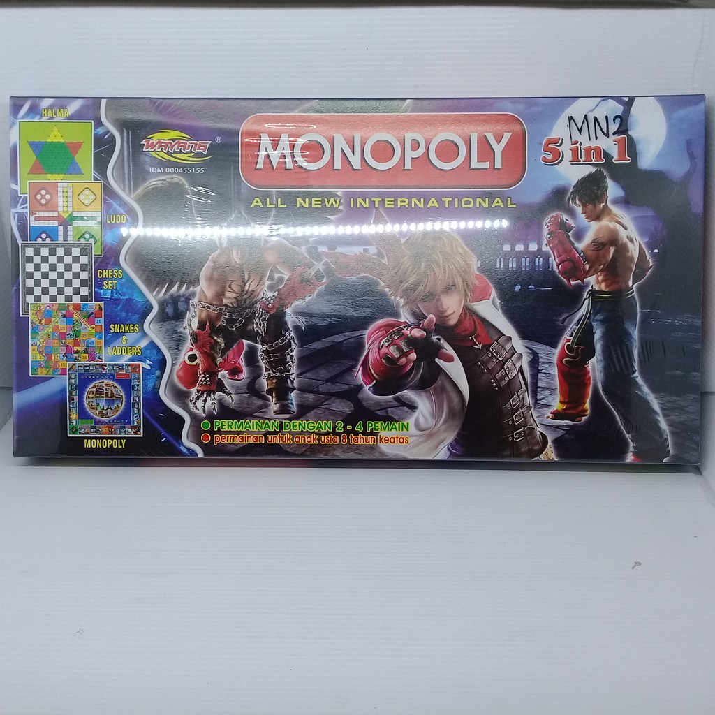 Mainan Anak Monopoli 5 in 1 ukuran Besar Lengkap