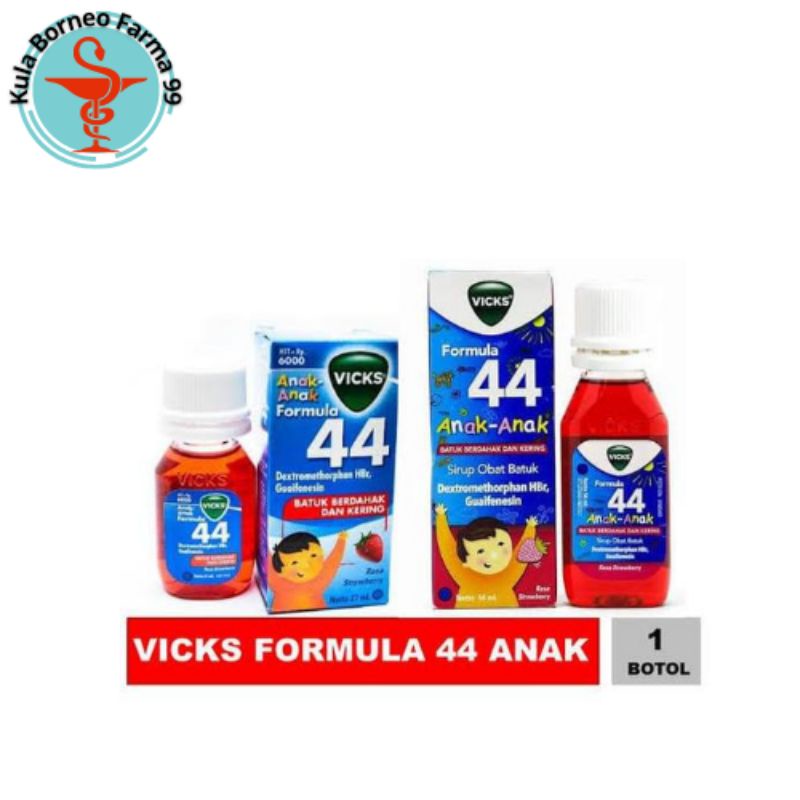 Vicks Formula 44 Sirup Obat Batuk Anak rasa Strawberry