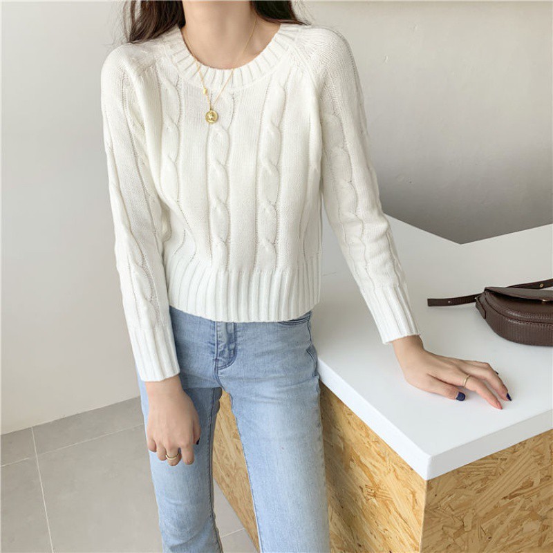 Sweater oversize/Crewneck wanita/Rajut wanita/Sweter wanita