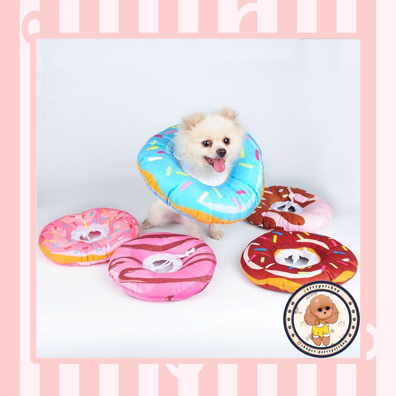 Pet Cone Bantal Model Donut Untuk Anjing dan Kucing