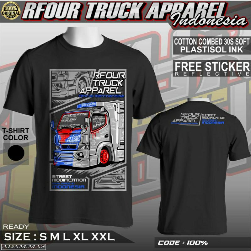 Kaos distro gambar truck | driver muda | kaos truck - Baju Kaos Distro