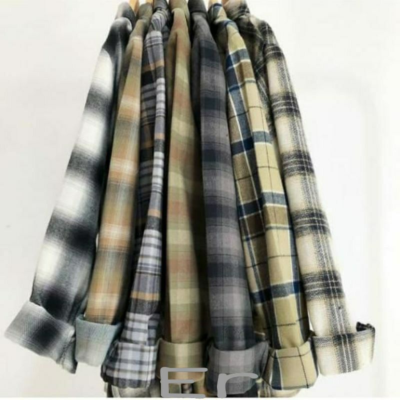 flanel wanita panjang kemeja flannel best seller