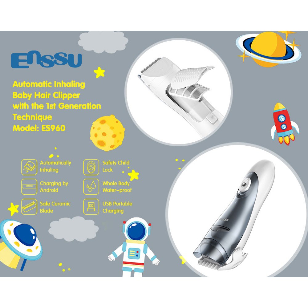 Enssu Automatic Inhaling Hair Clipper