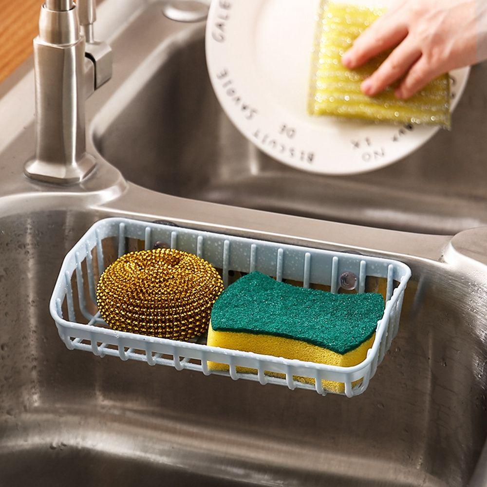 [Elegan] Rak Wastafel Suction Cup Multifungsi Tempat Sabun Cuci Piring Kamar Mandi Holders Drain Rack