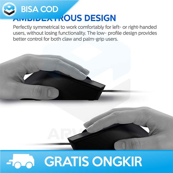 MOUSE OPTICAL WIRELESS USB PHILIPS DESAIN ERGONOMIS ANTI LAG 1000 DPI