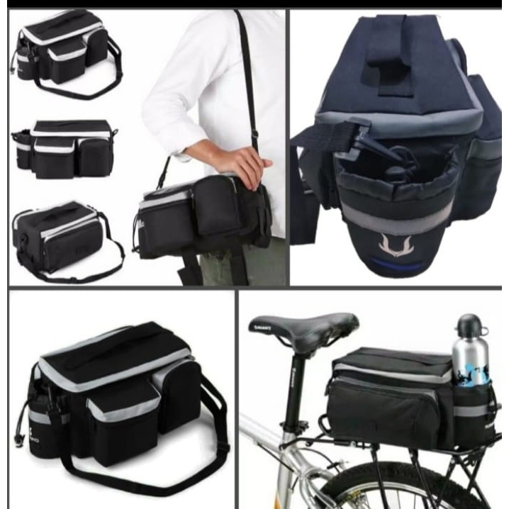PROMO !!TAS SEPEDA LIPAT + RAIN COVER /Tas SEPEDA Touring / [TAS SEPEDA  BAGASI BELAKANG]-1