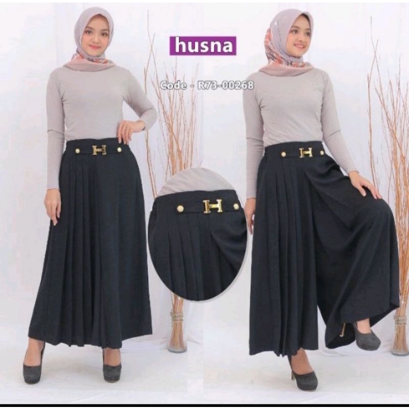 Rok Kulot Hitam Ori Husna
