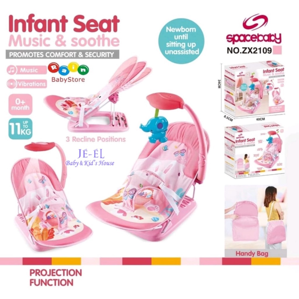 Space Baby Infant Seat - Infant Seat Music &amp; Soothe ZX2109