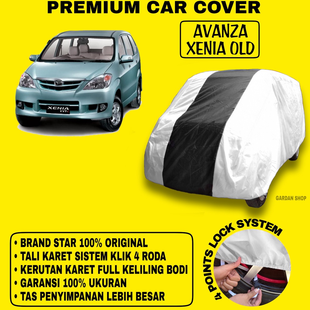 Body Cover AVANZA XENIA OLD SILVER HITAM Penutup Bodi Mobil Avanza Xenia Old Waterproof PREMIUM