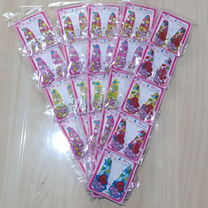 

jepitan rambut karakter isi 50pcs (25 pasang)