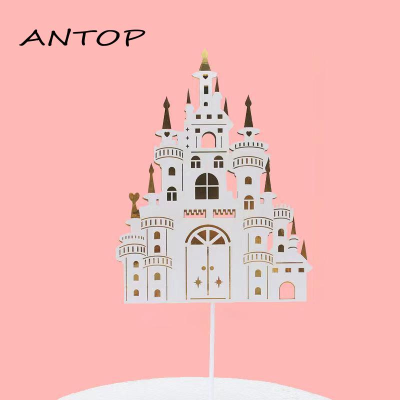 1 Pcs Cake Topper Sisipan Kue Aksesoris  Akrilik Castle  Pesta Untuk Happy Birthday ANTOP