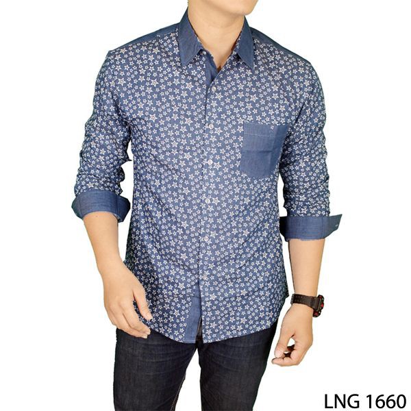 Kemeja Men Stylish Shirts - LNG 1660