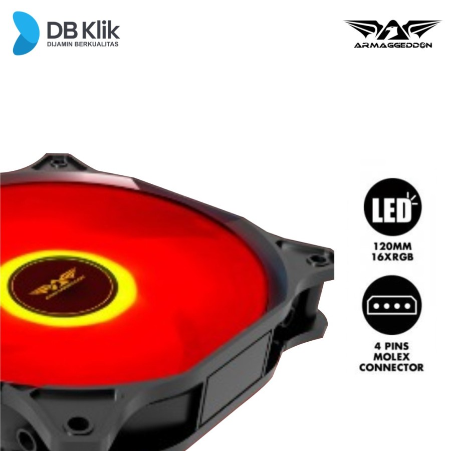 &quot;Fan Armaggeddon CORE 12 120mm - Armaggeddon CORE-12 12cm Fan PC - RED&quot;