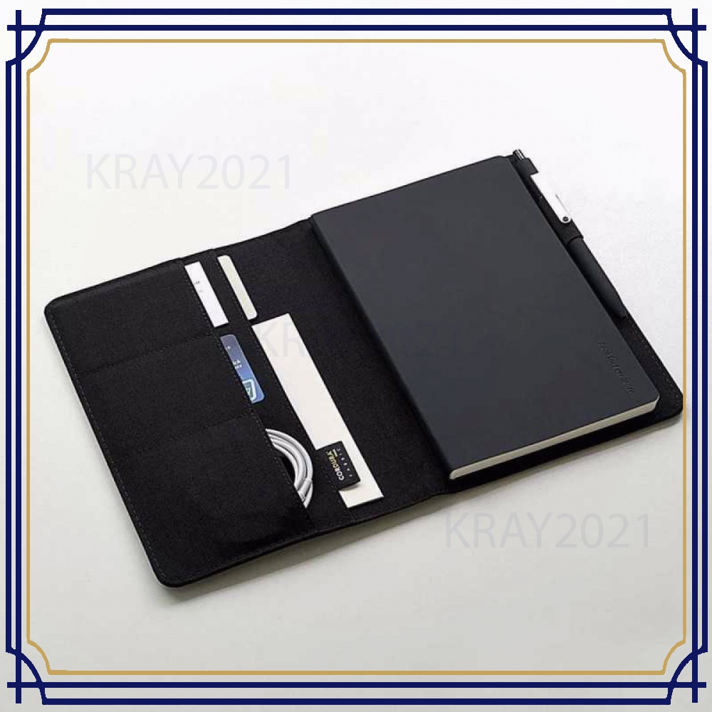 Green Noble Paper NoteBook Card Slot Wallet A5 K1214