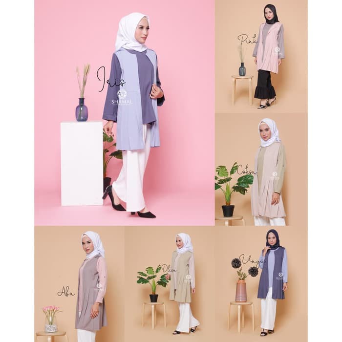 BAJU ATASAN TUNIK BAJU TUNIK ATASAN TUNIK DRESS TUNIK IRINA TUNIK