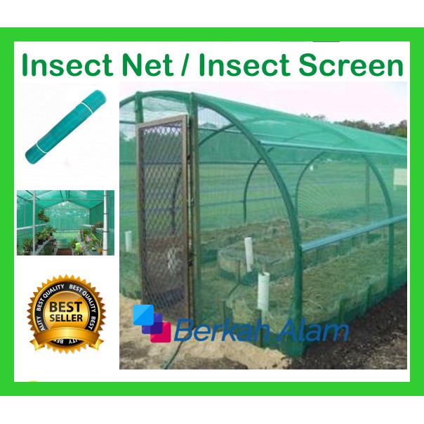 Insect Net - Screen Net Hijau- Jaring Penghalang Serangga - Hama