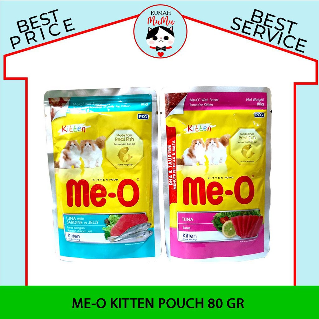 MAKANAN ANAK KUCING MEO POUCH 85gr KITTEN