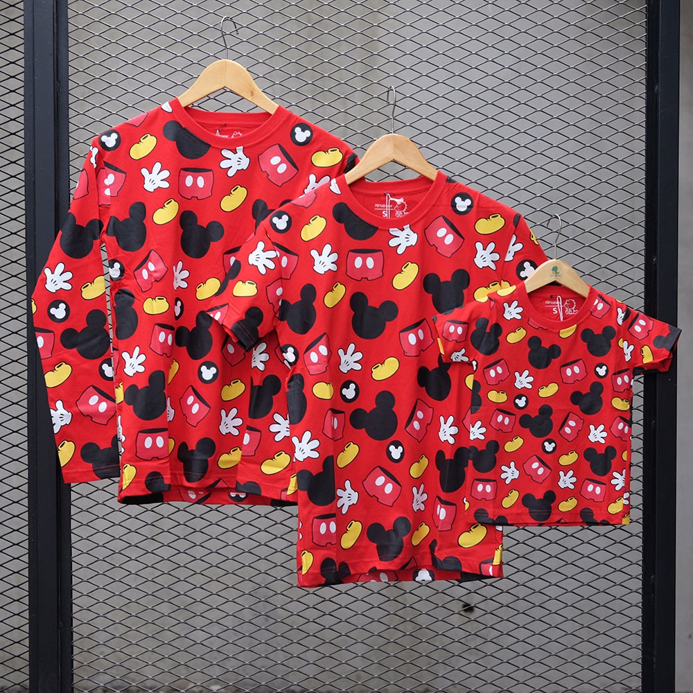 

Pop Kidswear Mickey Stuff - Couple Tee - Kaos Anak Kembar Dengan Dewasa Gambar Micke
