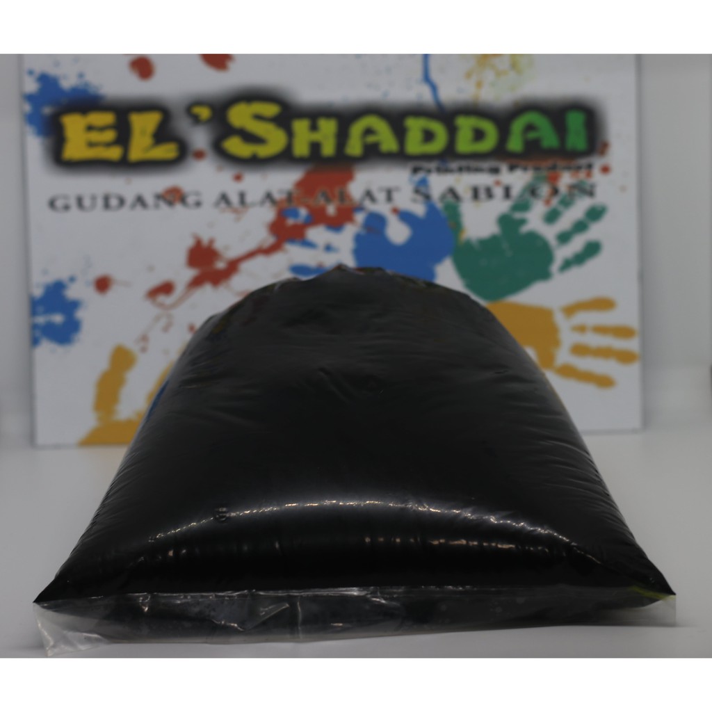 Plastisol WB CMYK BLACK tinta plastisol cmyk 1kg sablon manual