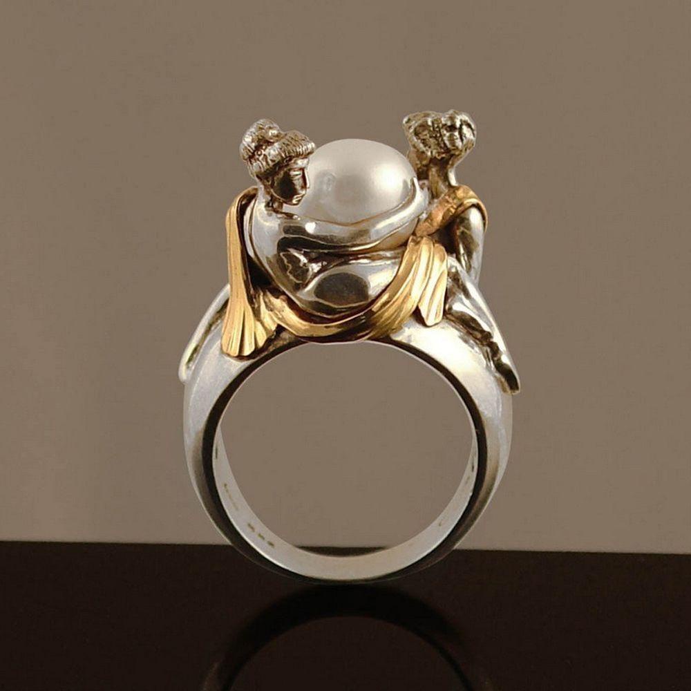 Mxbeauty Cincin Pasangan Fashion Perhiasan Aksesoris Kepribadian Hadiah Hari Valentine Perhiasan Gaya Korea
