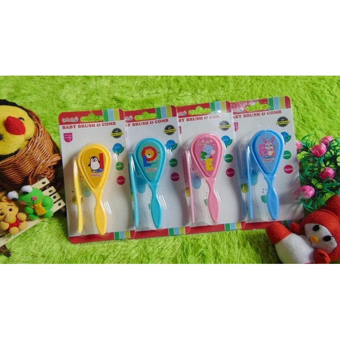 BEST SELLER !! SISIR BAYI SET 2in1 NIA - Set 2 In 1 Sisir Bayi Lembut Nia Ekonomis