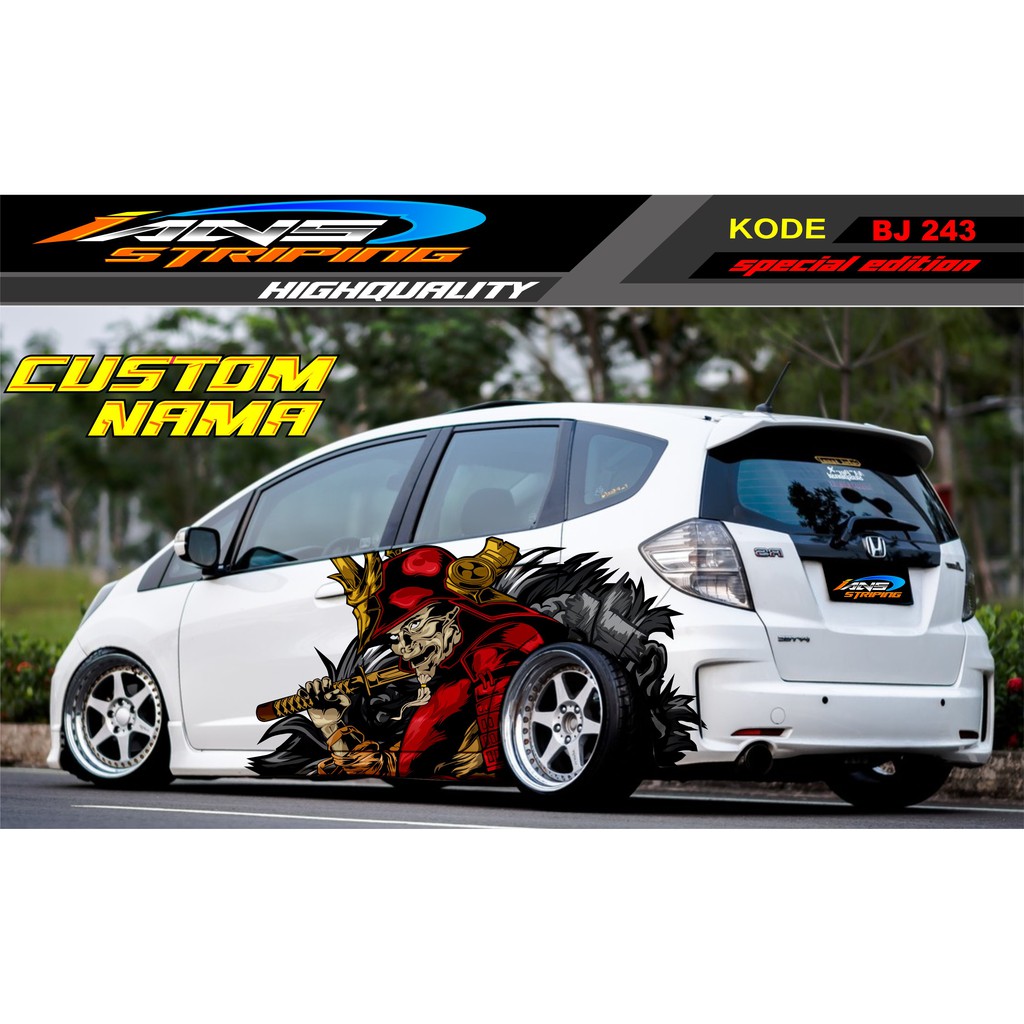 DECAL STICKER MOBIL HONDA JAZZ, BRIO, MOBILIO, AVANZA, AGYA, SIGRA, YARIS / STICKER VARIASI MOBIL