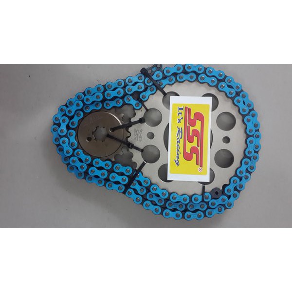 GEAR SET SSS 415. SATRIA FU NEW. RANTAI BIRU