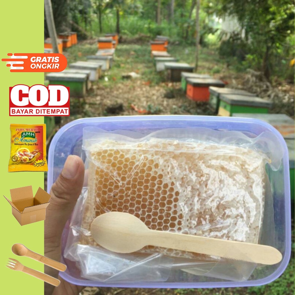 

Madu Sarang Asli Murni 1 Kg Bonus Sendok kayu