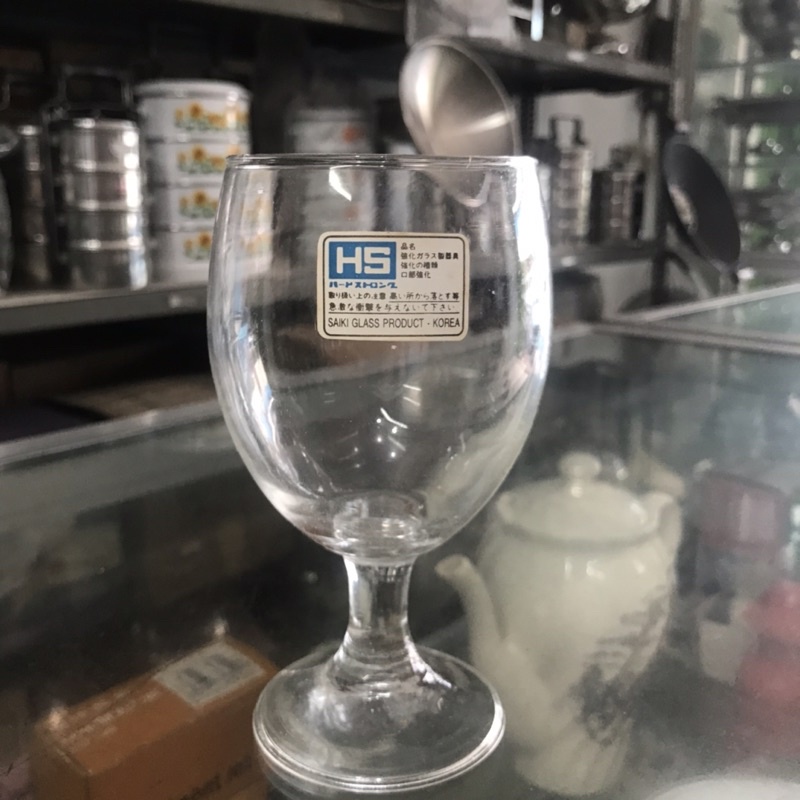Gelas kaki water goblet/gelas wine/gelas minum kaca 6pcs