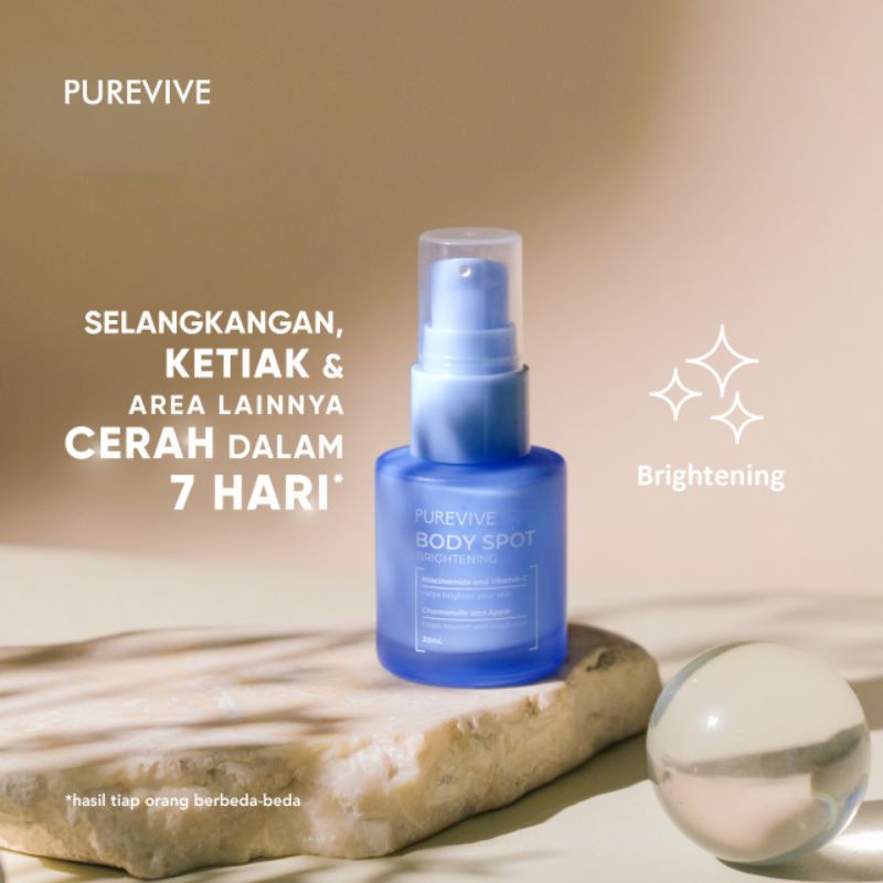 PUREVIVE BODY SPOT BRIGHTENING - PENCERAH SELANGKANGAN BPOM