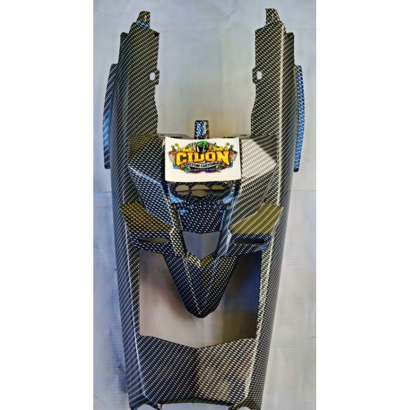 Cover body belakang CARBON WTP vixion new nvl/nva + spakbor ninja rr