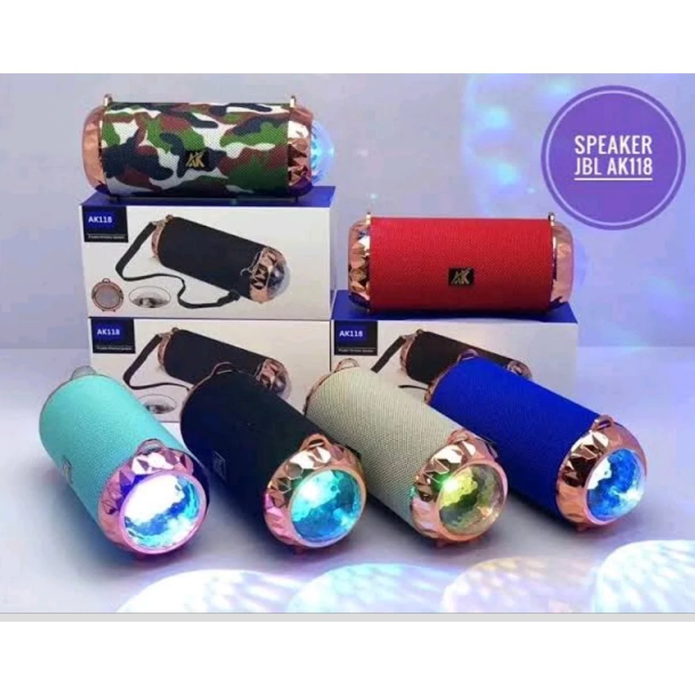 SPEAKER JBL Disco LED BLUETOOTH AK118 atau S07 PORTABLE WIRELES LAMPU DISCO