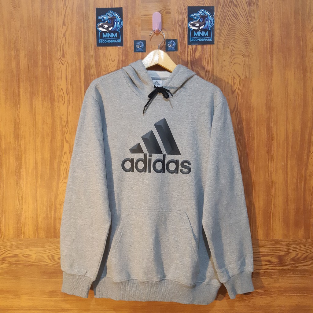 HOODIE ADIDAS BIG LOGO PRINT WITH TAG
