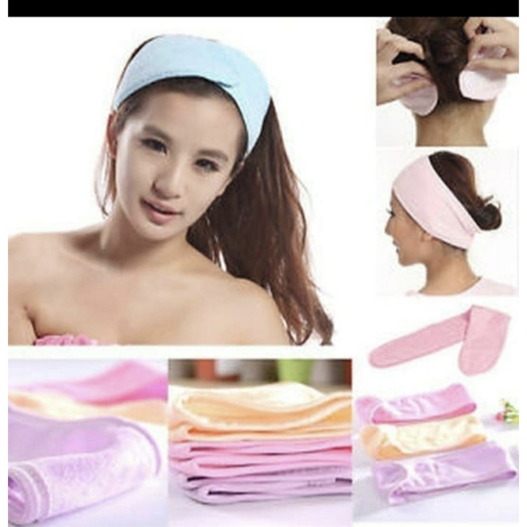 Bando Cuci Muka Beauty Towel Murah Warna Warni