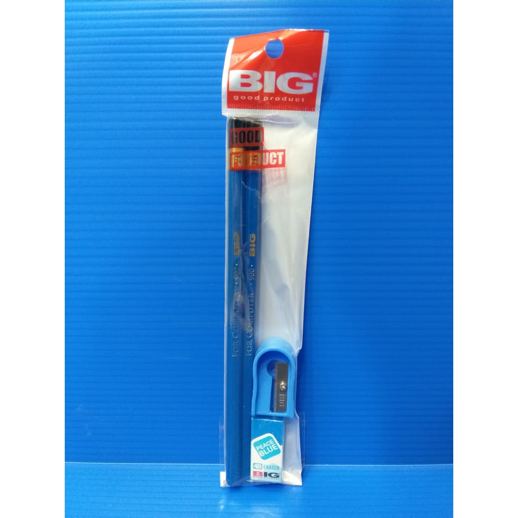 

PENSIL BIG 911/900 SET ISI 4 ( 2 PENSIL + 1 ERASER + 1 SHARPENER)