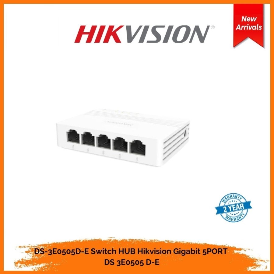 Switch HUB Hikvision Gigabit 5 PORT DS-3E0505D-E