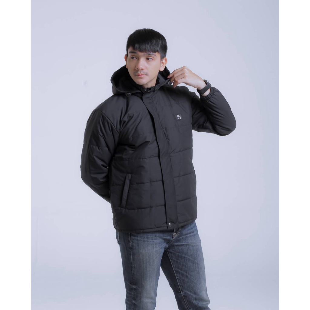 TURUN HARGA !  Puffer Jaket / Puffer Coat Jaket Sensor / Jaket Gelembung Tebal Pria / Jaket Puffer Parasut Kembung Tebal / Jaket Musim Dingin Outdoor Touring Hangat Original The Bojiel