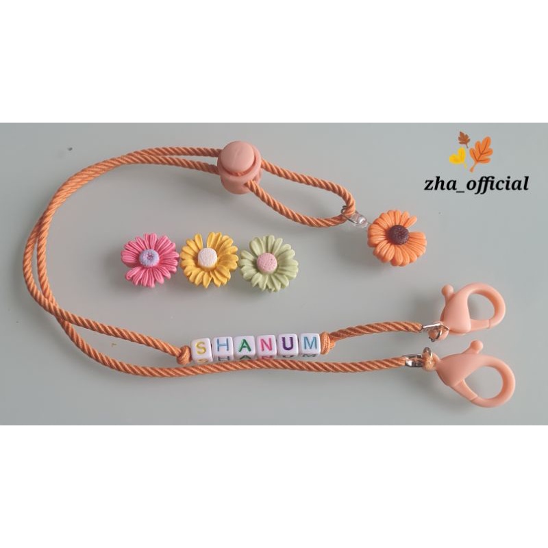 Aksesoris Tali masker Anak / konektor Masker Anak dengan Nama