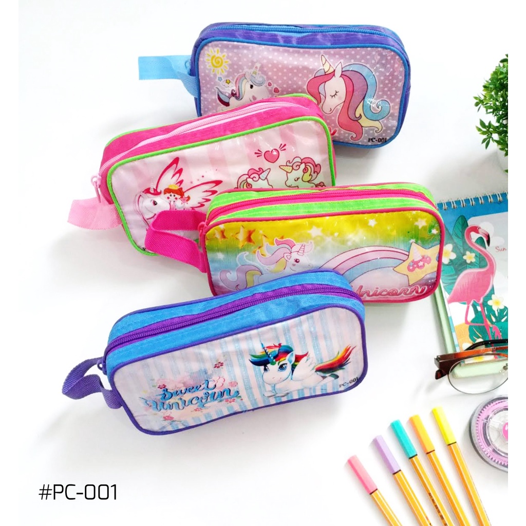 

TEMPAT PENSIL KARAKTER UNICORN / ALAT TULIS / PERLENGKAPAN SEKOLAH