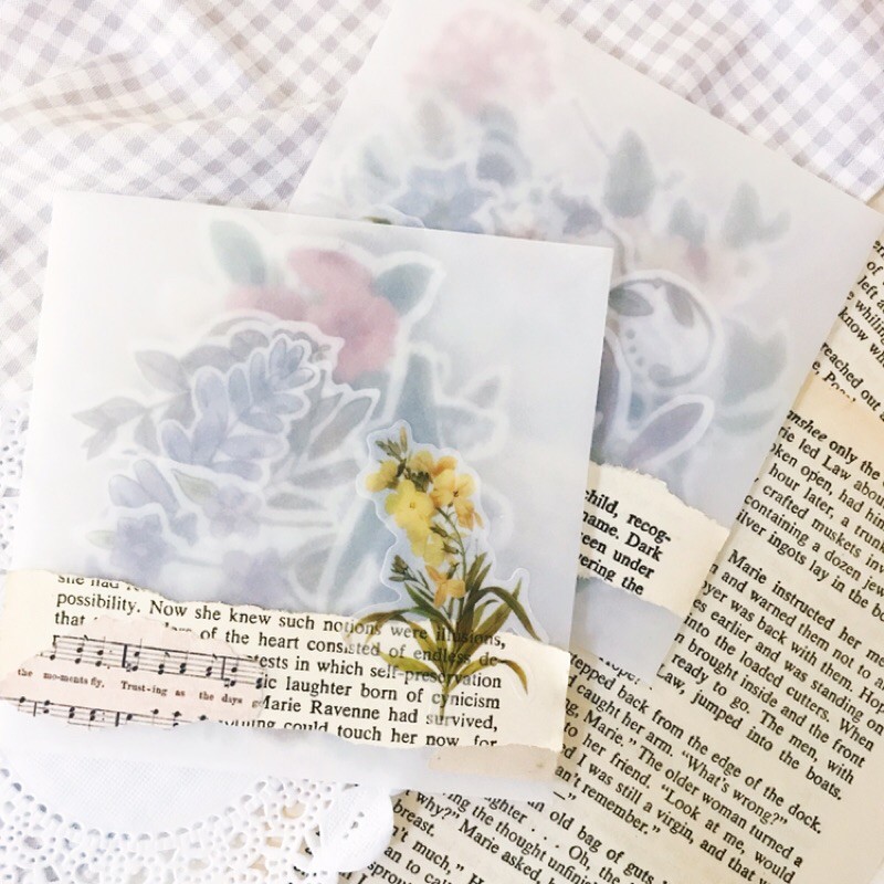 

FLORAL STICKER UNTUK JOURNAL/SCRAPBOOK