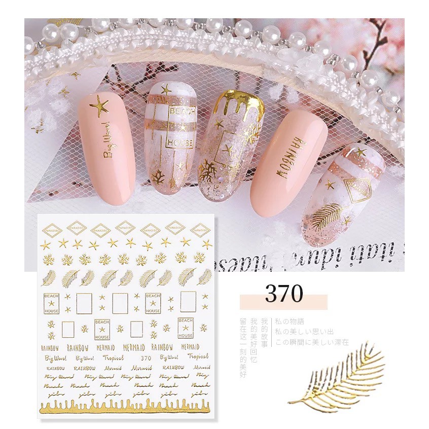 Nail Sticker Desaign Mixed Sticker Kuku Nail Art