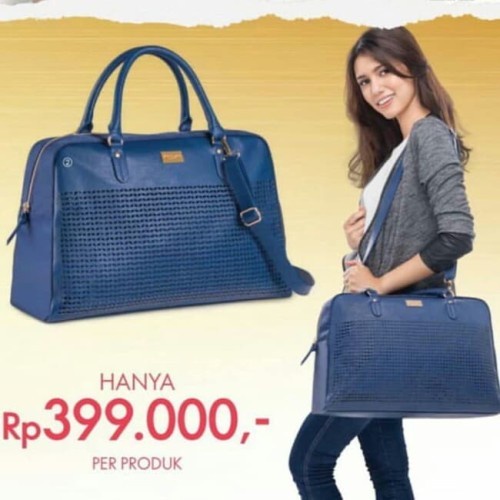 BUCIN VVIP Royal Navy Overnighter - Tas Wanita Oriflame + Bonus