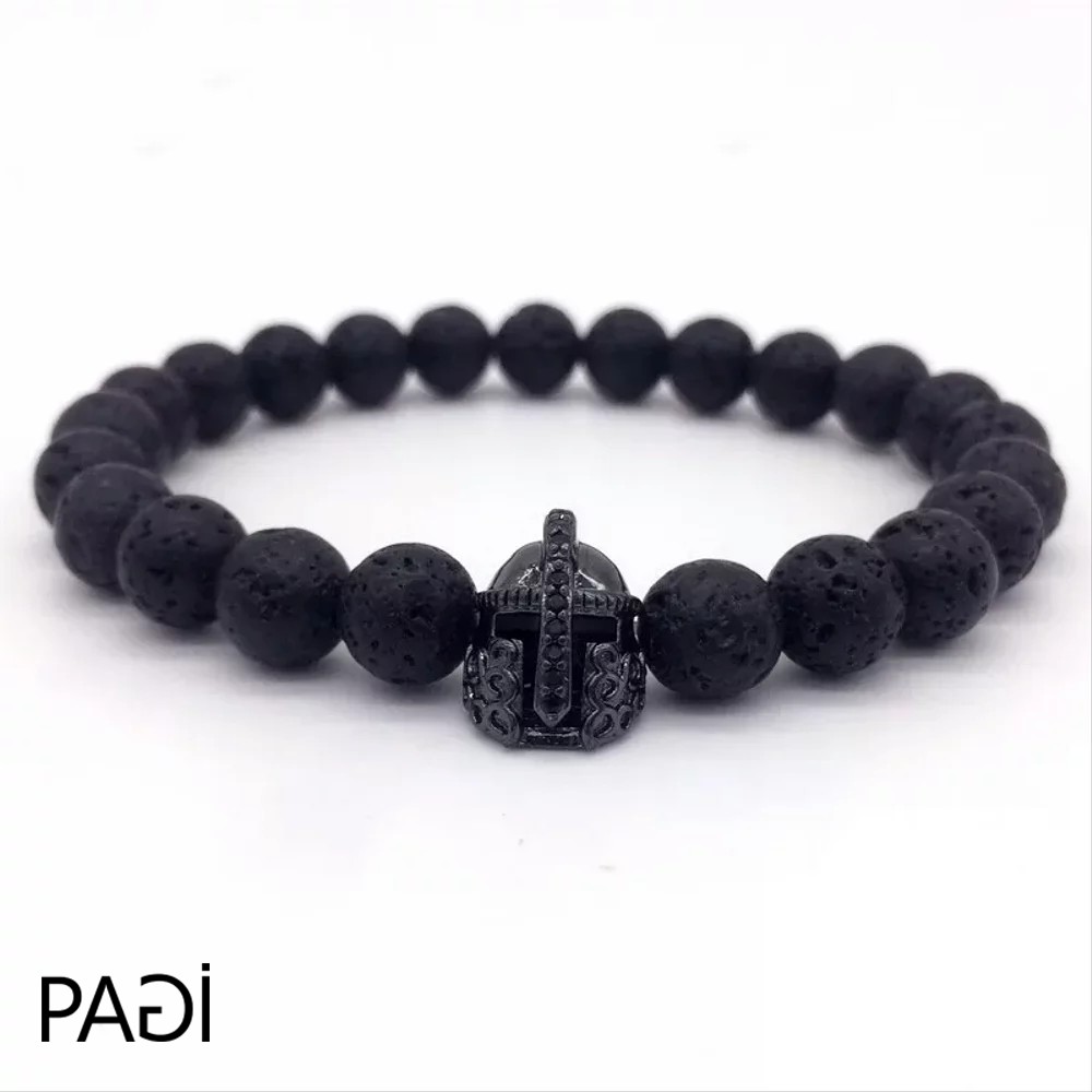 Gelang Perhiasan Pria | Beaded Bracelet Spartan | Aksesoris Fashion X13