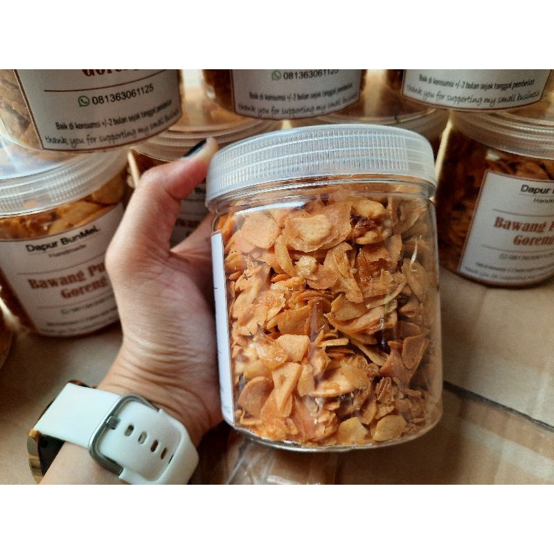 

BAWANG PUTIH GORENG DI IRIS #DIJAMIN ASLI tanpa campuran