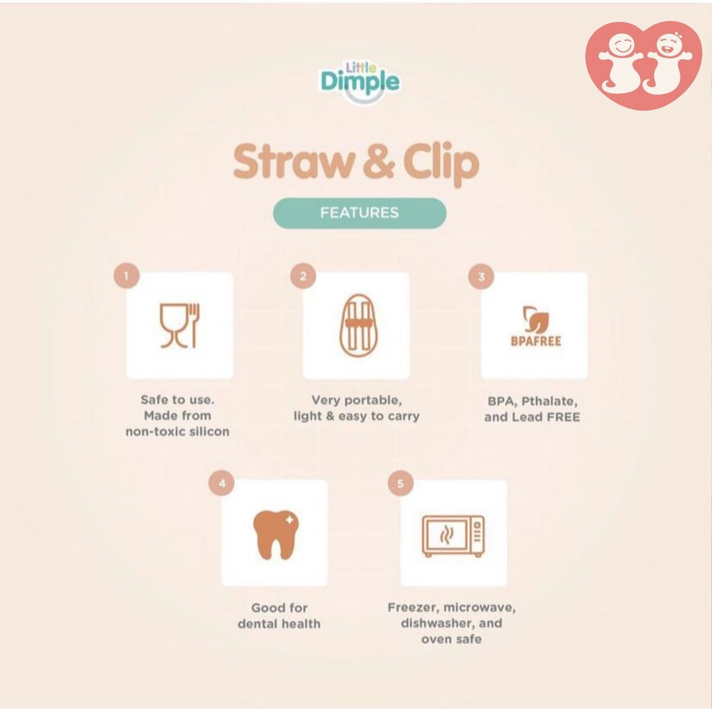 Little Dimple Straw and Clip