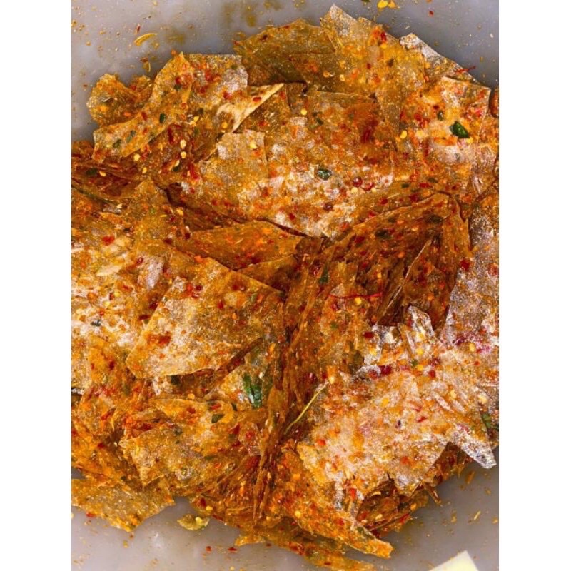 

Kerupuk Beling Kaca / Keripik Kaca/ Keripik Beling Pedas Termurah