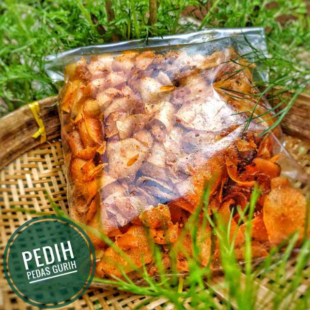 

Keripik singkong pedas gurih 170 grm