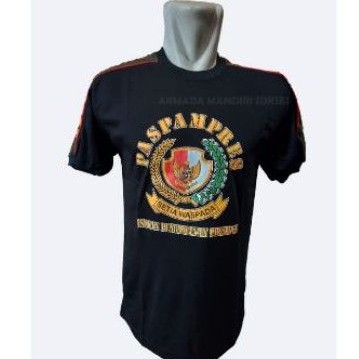 Kaos Paspampres | Kaos Kombinasi Paspampres Hitam lengan pendek | Kaos dalaman Paspampres Hitam