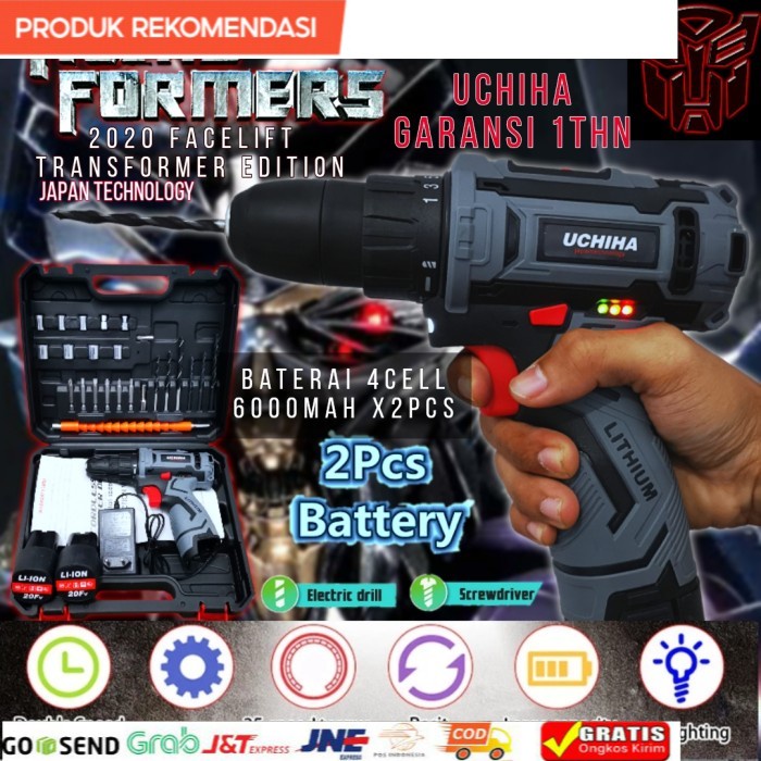 promo bor UCHIHA japan 20 vol batrai cordles besi kayu tembok ori - tipe uc 20V