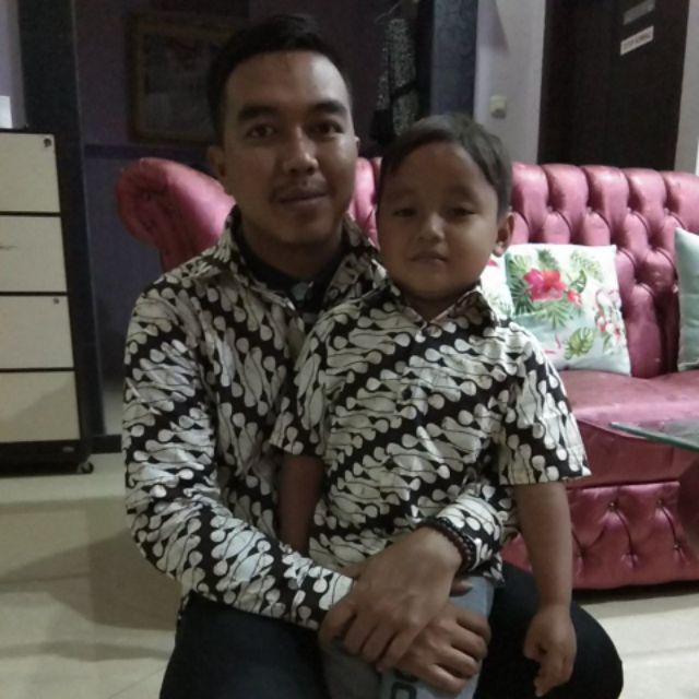 Kemeja Batik Parang Unggul Jaya || Sogan Putih || Batik Pria Lengan Panjang